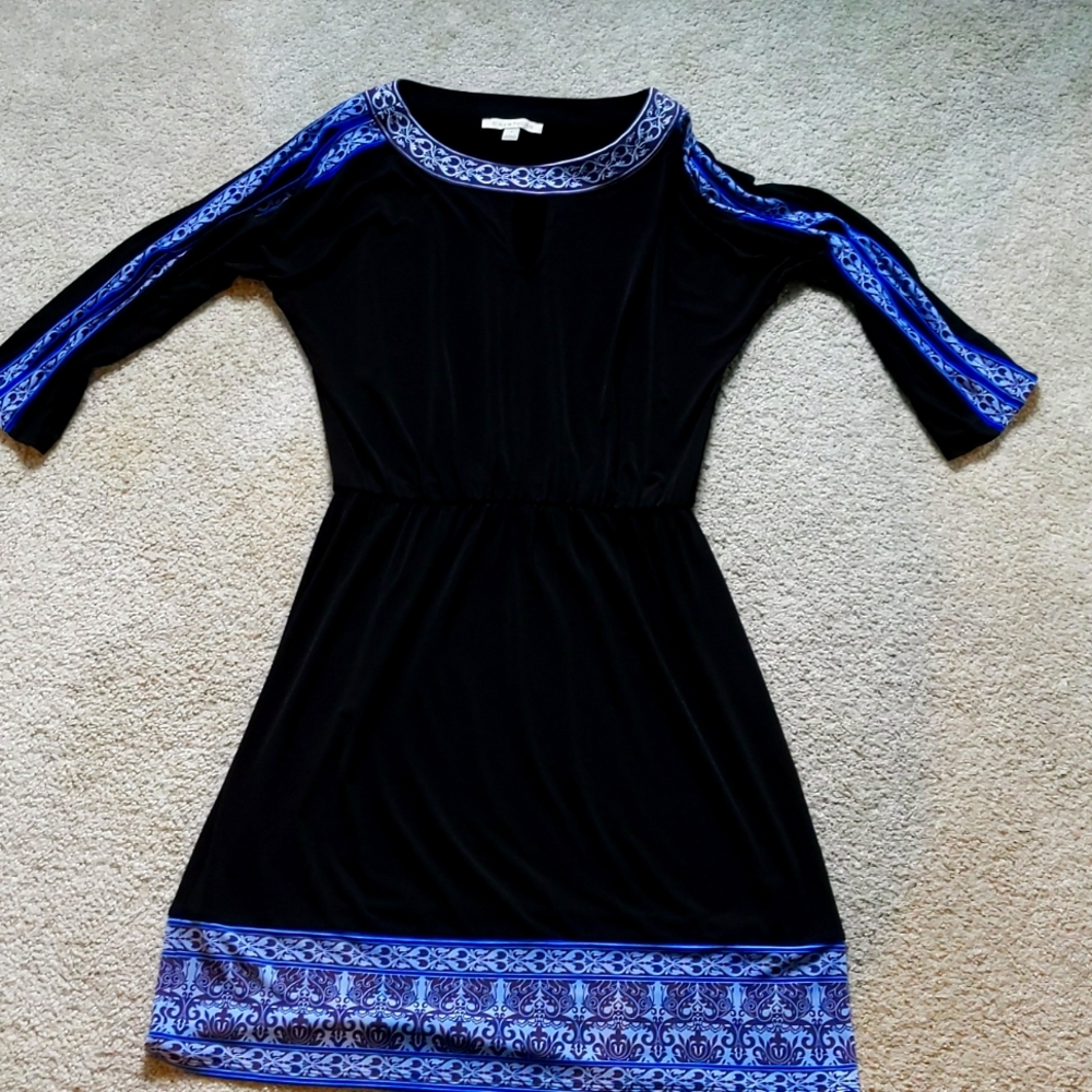 Cold shoulder knee length dress